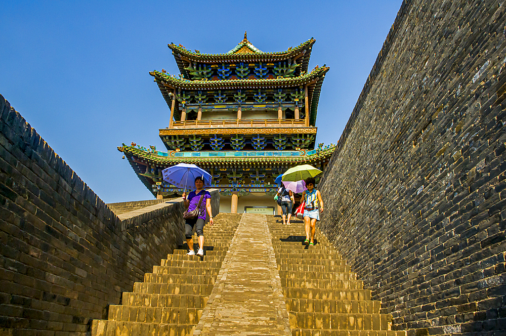 The historic old town of Pingyao (Ping Yao), UNESCO World Heritage Site, Shanxi, China, Asia