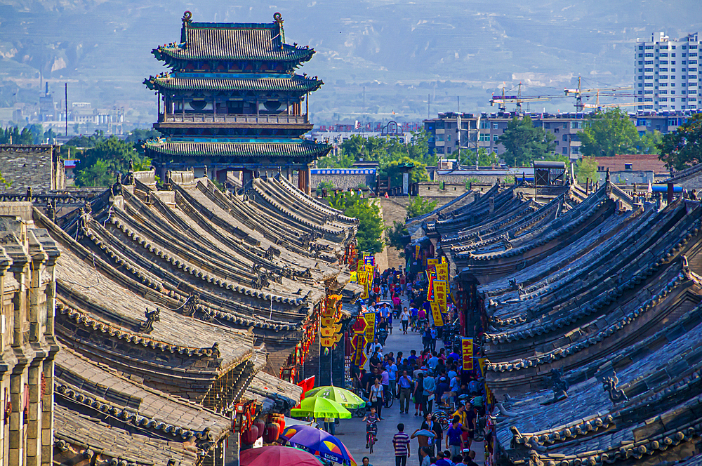 The historic old town of Pingyao (Ping Yao), UNESCO World Heritage Site, Shanxi, China, Asia