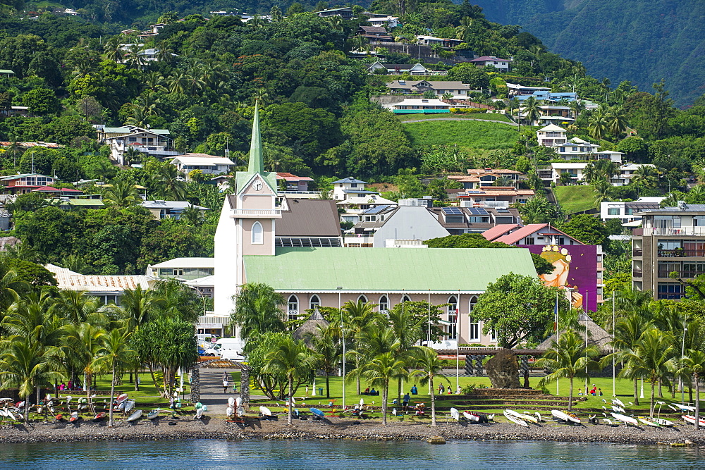 Downtown Papeete, Tahiti, Society Islands, French Polynesia, Pacific