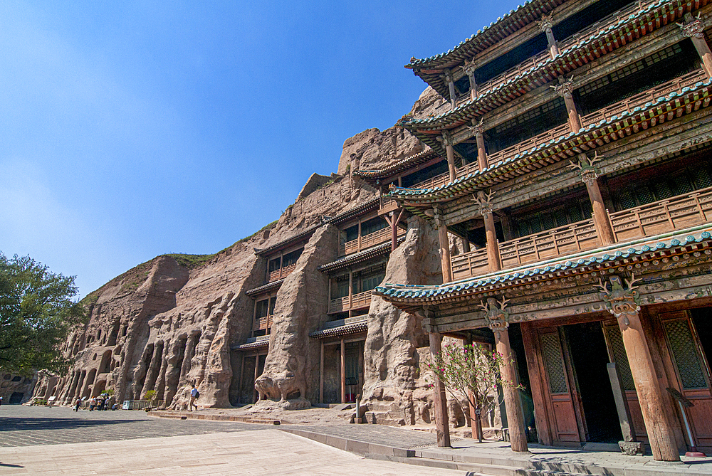 The Yungang Grottoes, ancient Buddhist temple grottoes, UNESCO World Heritage Site, Shanxi, China, Asia