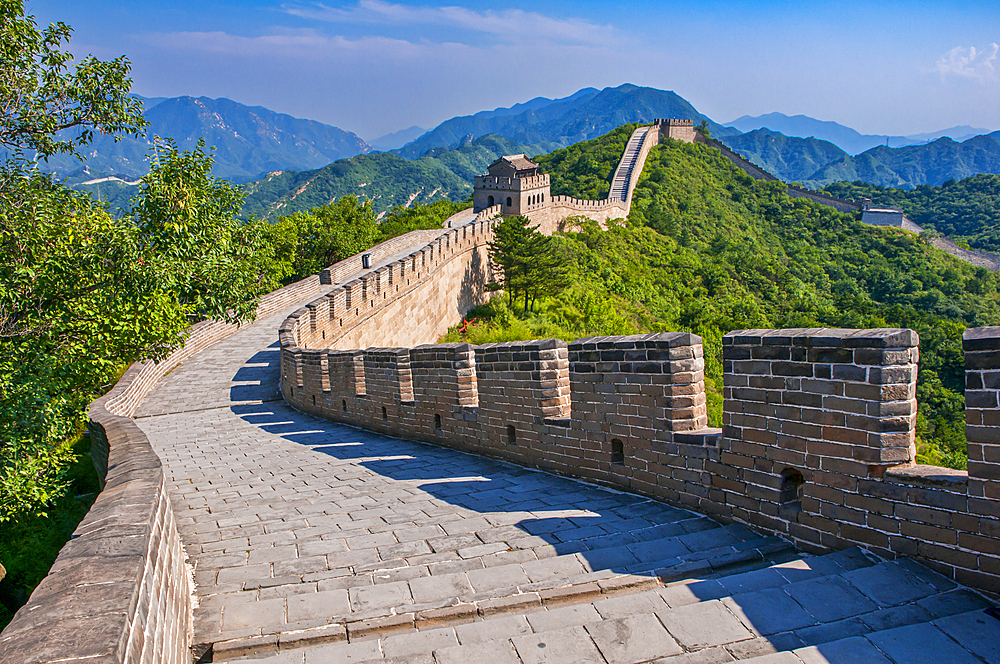 The Great Wall of China, UNESCO World Heritage Site, at Badaling, China, Asia