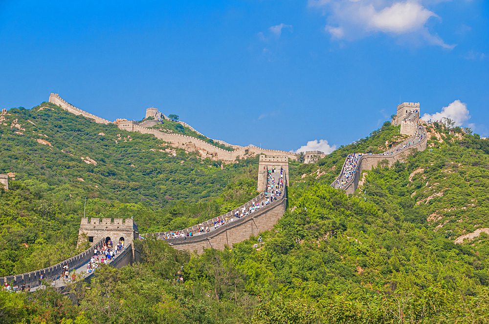 The Great Wall of China, UNESCO World Heritage Site, at Badaling, China, Asia