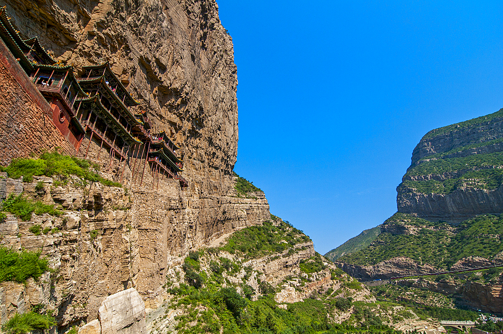 The Hanging Monastery, Xuakong Si, near Datong, Shanxi, China, Asia