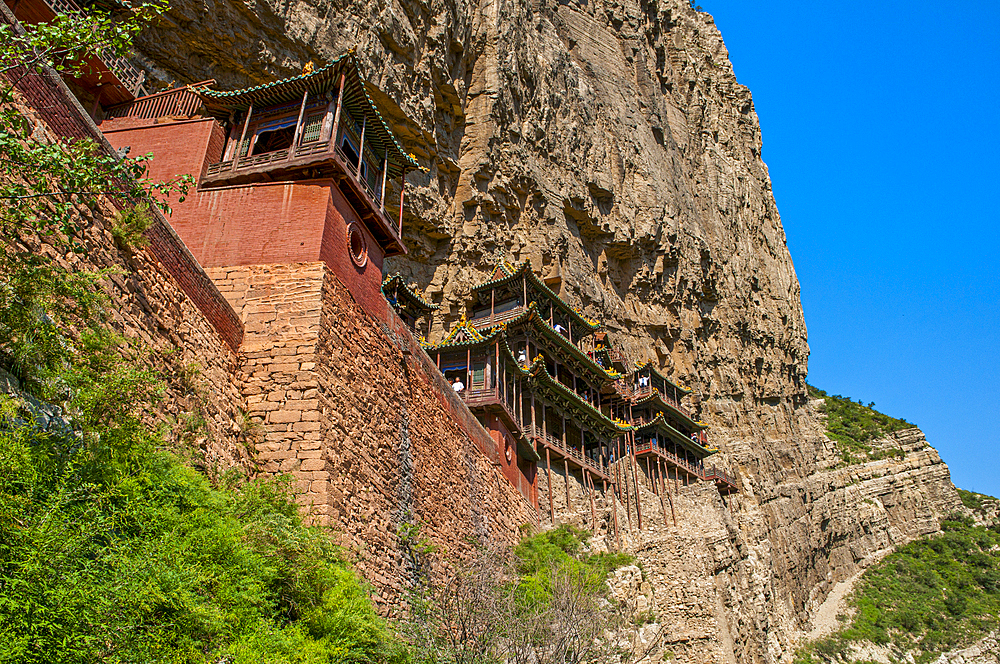 The Hanging Monastery, Xuakong Si, near Datong, Shanxi, China, Asia