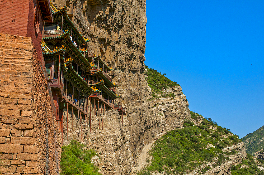 The Hanging Monastery, Xuakong Si, near Datong, Shanxi, China, Asia