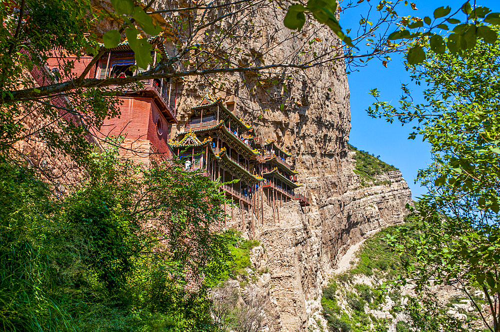 The Hanging Monastery, Xuakong Si, near Datong, Shanxi, China, Asia