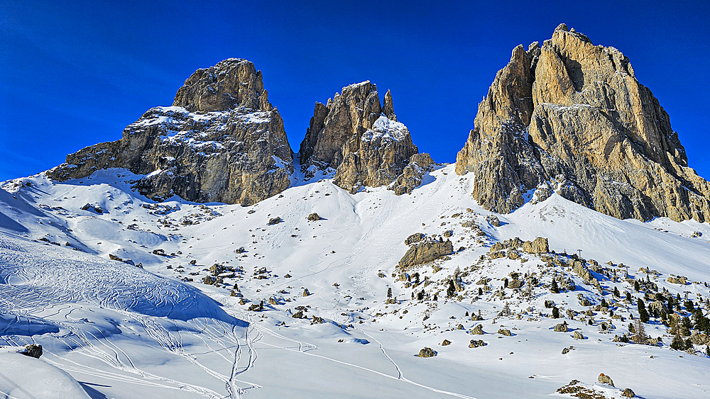 Langkofel (Sassolungo), South Tyrol, Dolomites, Italy, Europe