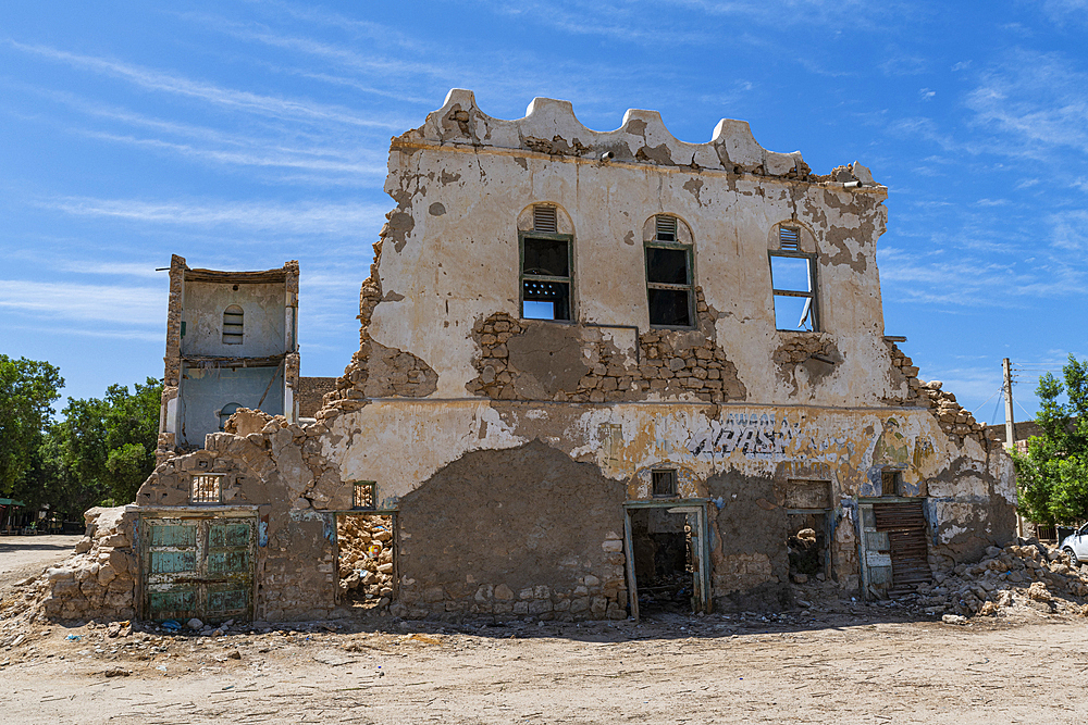 Abandoned Colonial architecture in Berbera, Somaliland, Somalia, Africa