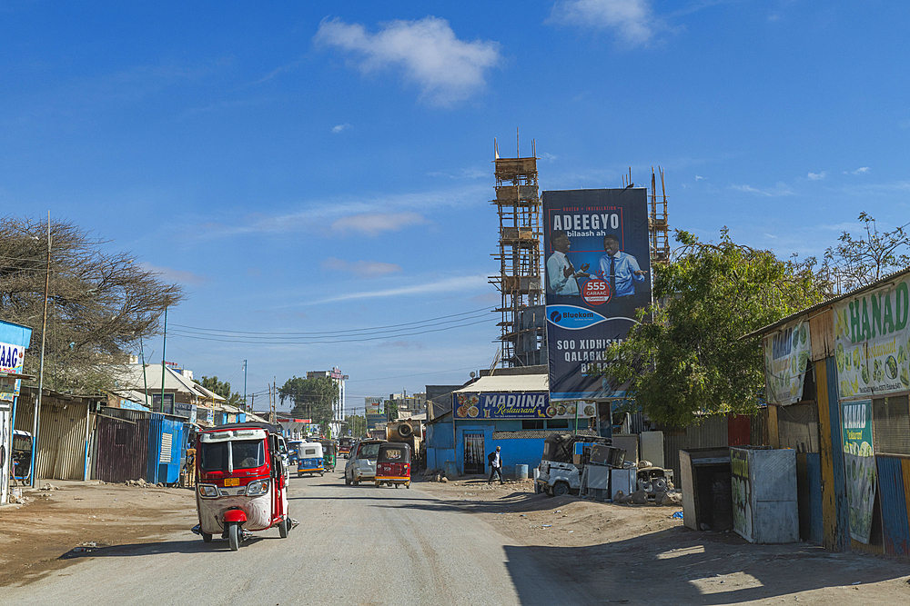 Town center of Burao, south eastern Somaliland, Somalia, Africa