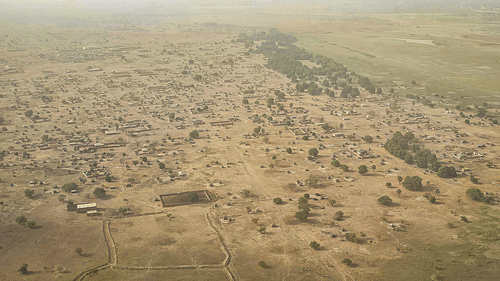 Aerial of Wau, Western Bahr el Ghazal, South Sudan, Africa