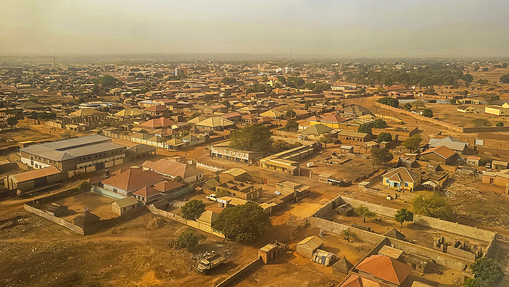 Aerial of Wau, Western Bahr el Ghazal, South Sudan, Africa