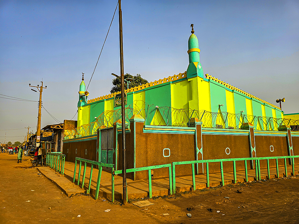 Colourful Mosque, Wau, Western Bahr el Ghazal, South Sudan, Africa