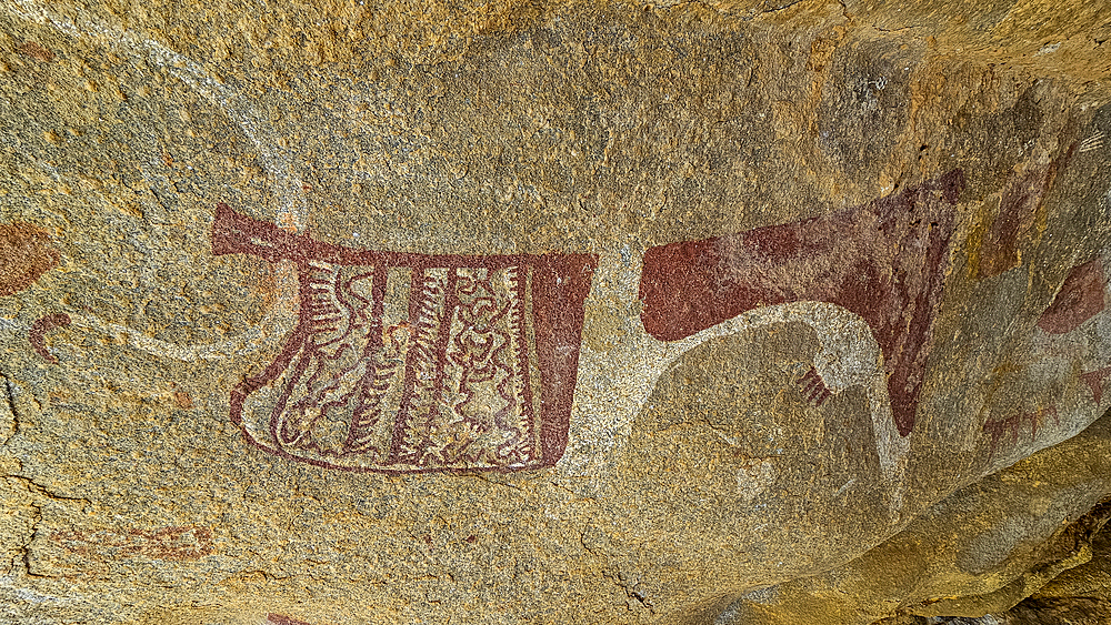 Rock art paintings of Laas Geel, near Hargeisa, Somaliland, Somalia, Africa