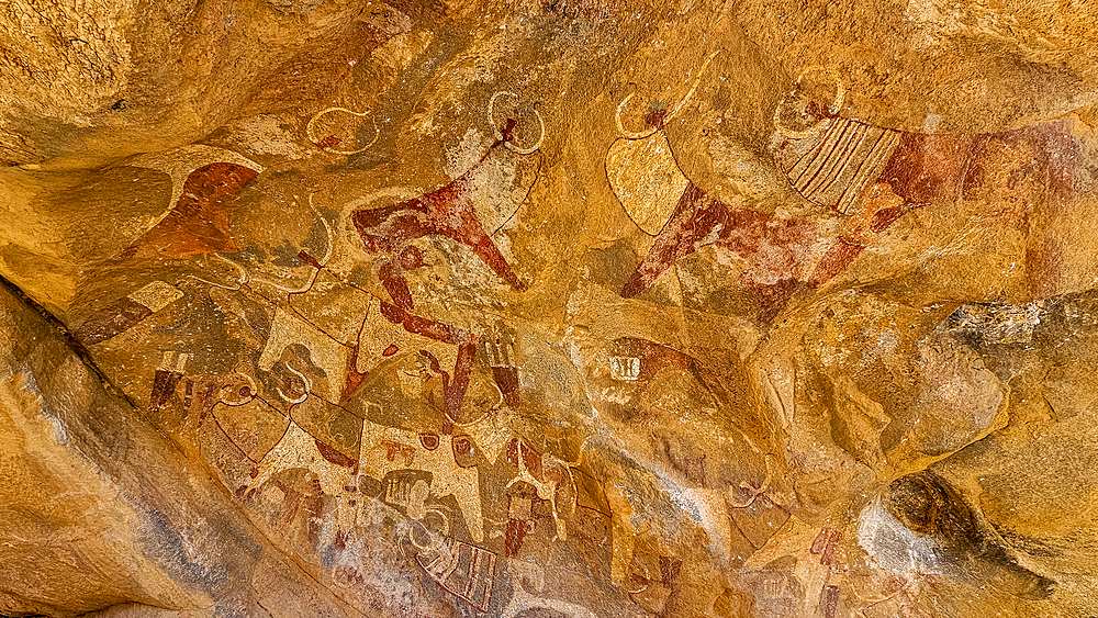 Rock art paintings of Laas Geel, near Hargeisa, Somaliland, Somalia, Africa