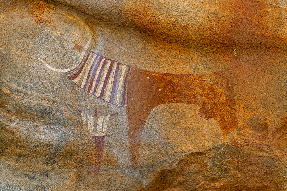 Rock art paintings of Laas Geel, near Hargeisa, Somaliland, Somalia, Africa