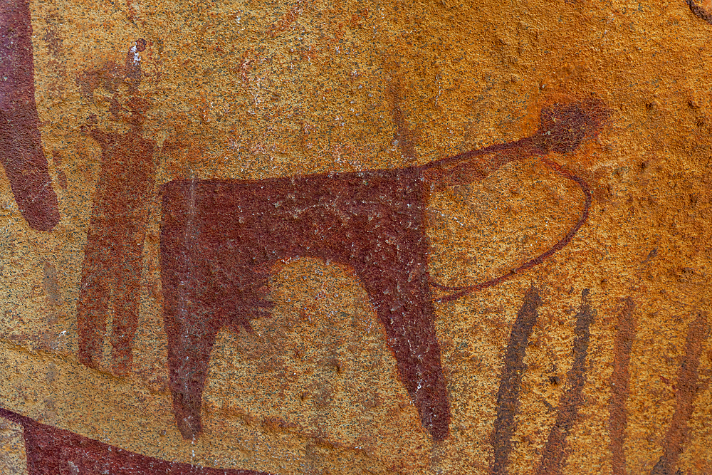 Rock art paintings of Laas Geel, near Hargeisa, Somaliland, Somalia, Africa