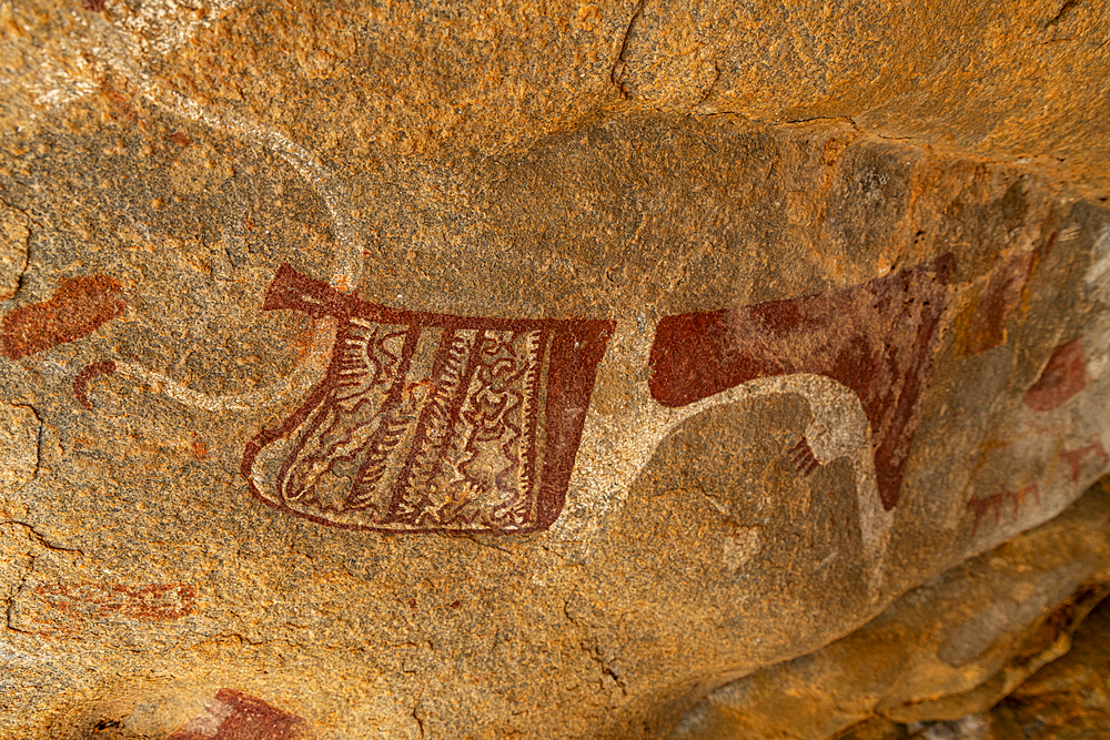 Rock art paintings of Laas Geel, near Hargeisa, Somaliland, Somalia, Africa