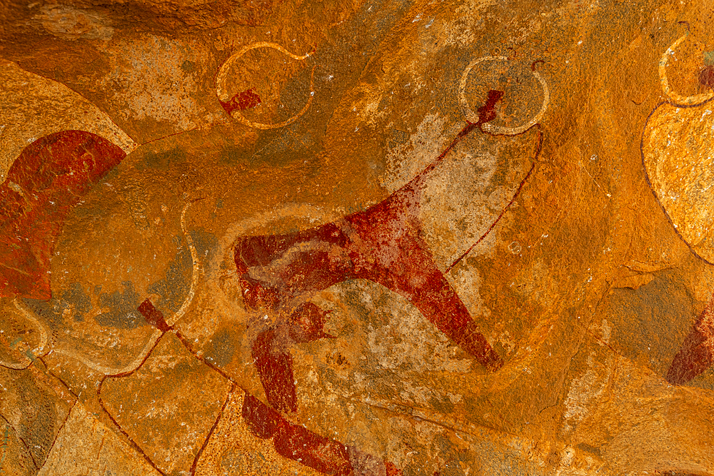 Rock art paintings of Laas Geel, near Hargeisa, Somaliland, Somalia, Africa