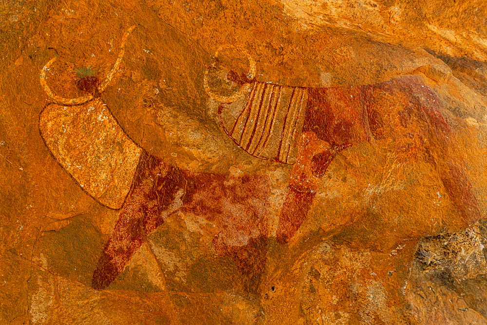 Rock art paintings of Laas Geel, near Hargeisa, Somaliland, Somalia, Africa