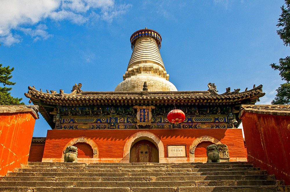 The monastery complex of Wudai Shan (Mount Wutai), UNESCO World Heritage Site, Shanxi, China, Asia