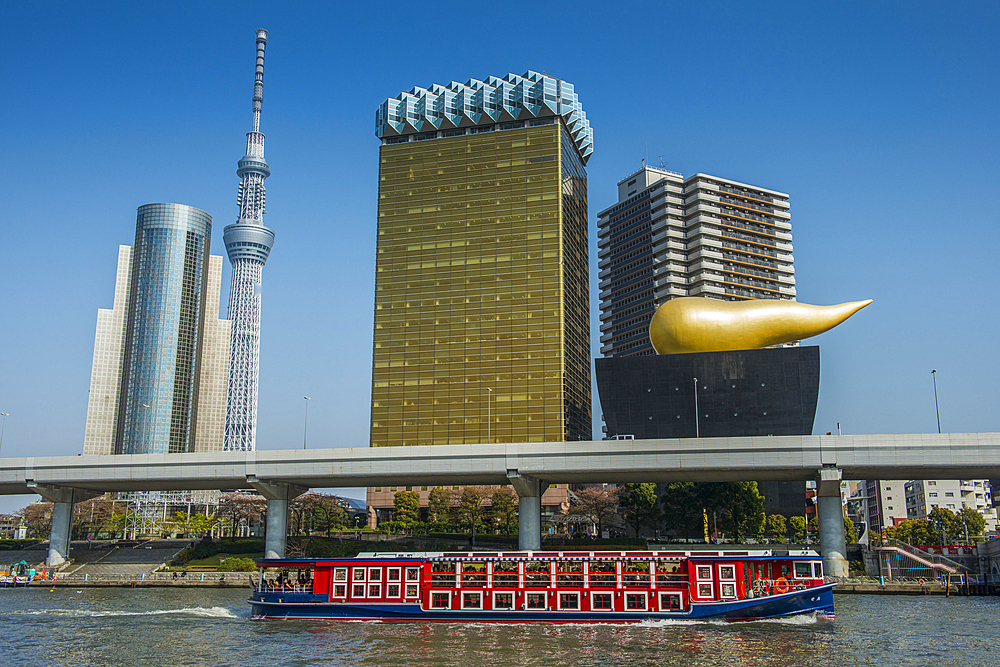 Modern architecture in the Asakusa, Tokyo, Honshu, Japan, Asia