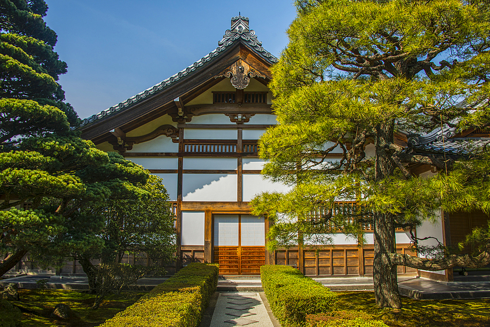 Ginkaku-ji Zen Temple (Jisho-ji) (Temple of the Silver Pavilion), UNESCO World Heritage Site, Kyoto, Honshu, Japan, Asia