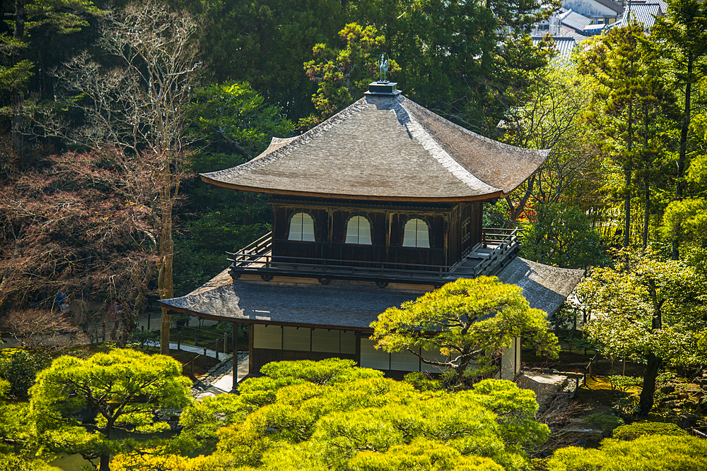 Ginkaku-ji Zen Temple (Jisho-ji) (Temple of the Silver Pavilion), UNESCO World Heritage Site, Kyoto, Honshu, Japan, Asia