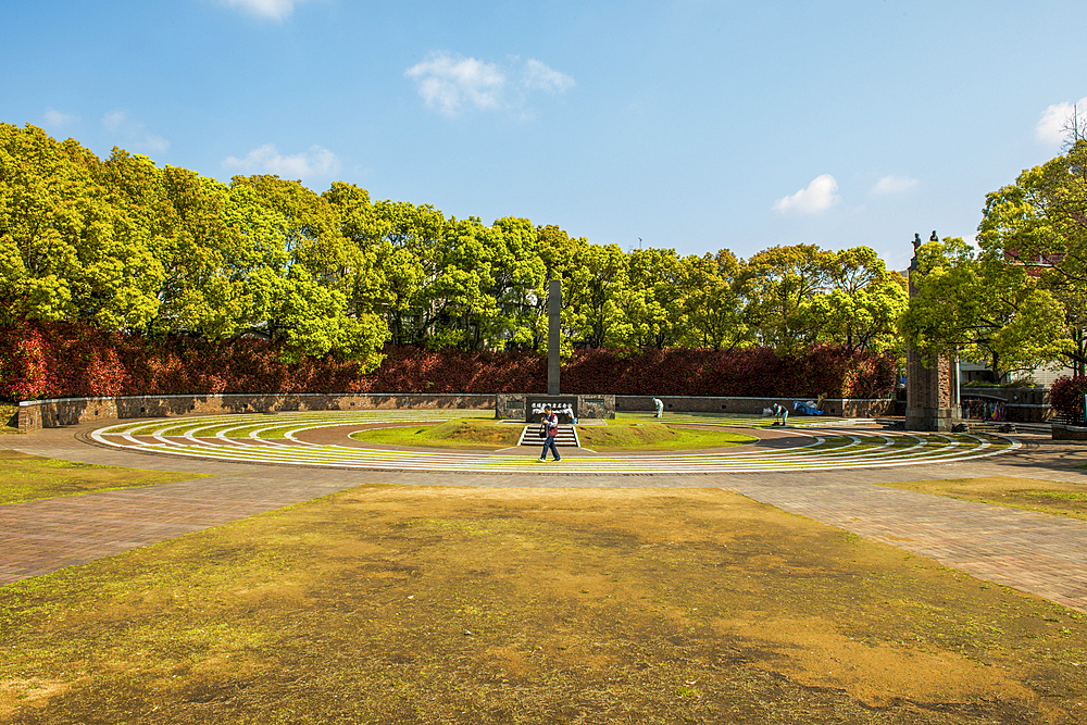 Hypocenter, Nagasaki Peace Park, Nagasaki, Kyushu, Japan, Asia