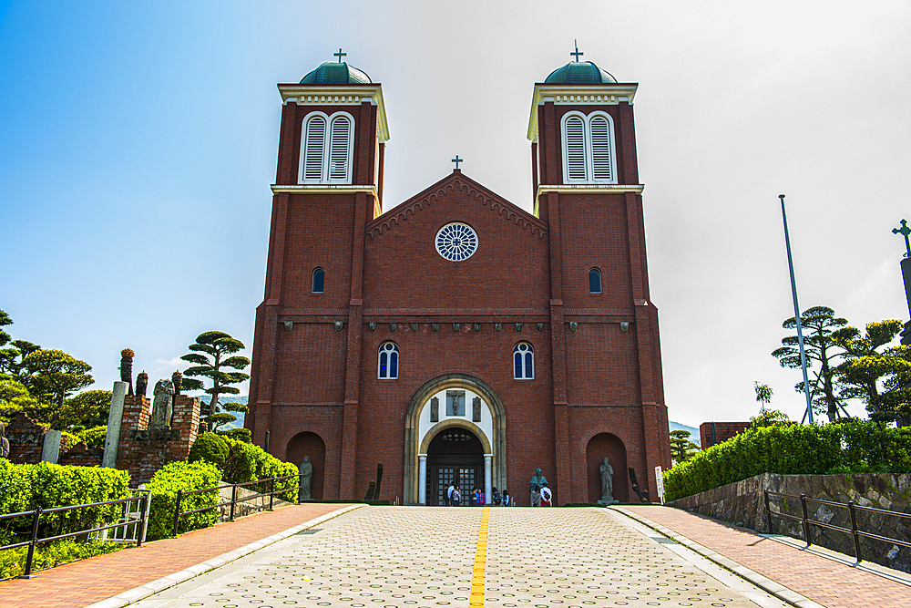 Christian church in Nagasaki, Kyushu, Japan, Asia