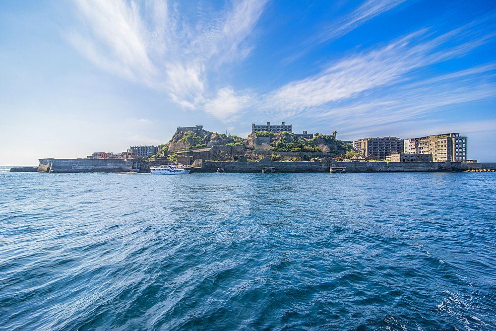 Hashima Island (Gunkanjima) (Warship Island) (Battleship Island), Nagasaki, Kyushu, Japan, Asia