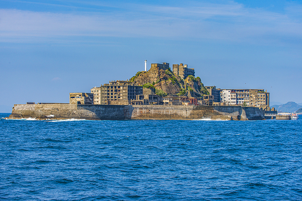 Hashima Island (Gunkanjima) (Warship Island) (Battleship Island), Nagasaki, Kyushu, Japan, Asia