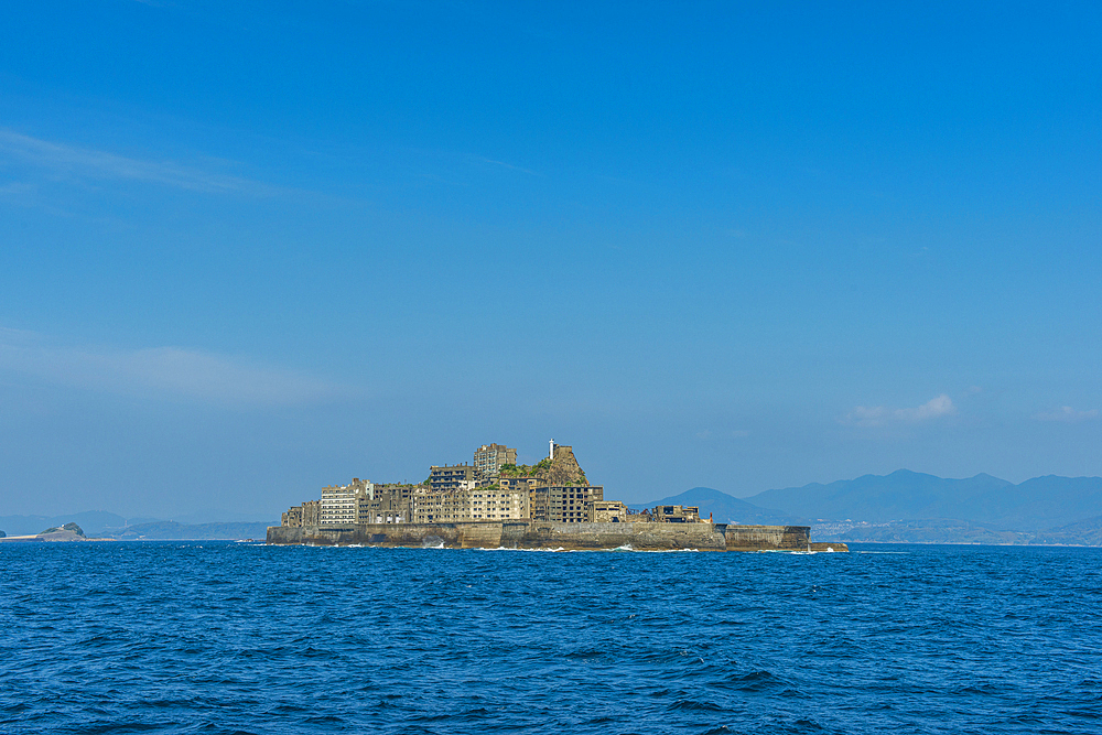 Hashima Island (Gunkanjima) (Warship Island) (Battleship Island), Nagasaki, Kyushu, Japan, Asia