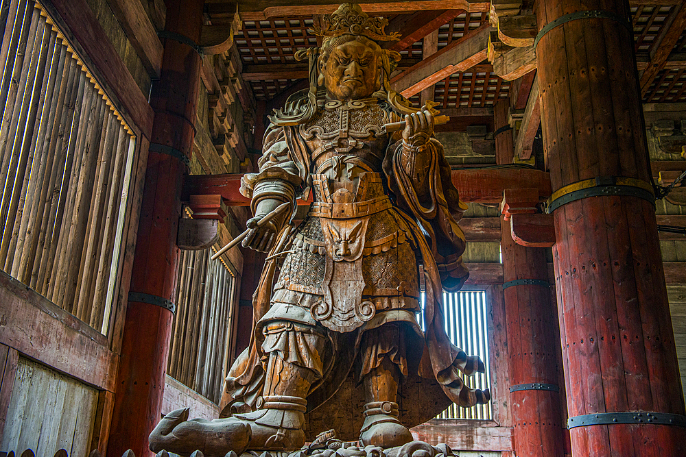 Daibutsuden (Big Buddha Hall), Todaiji Temple, UNESCO World Heritage Site, Nara, Kansai, Honshu, Japan, Asia