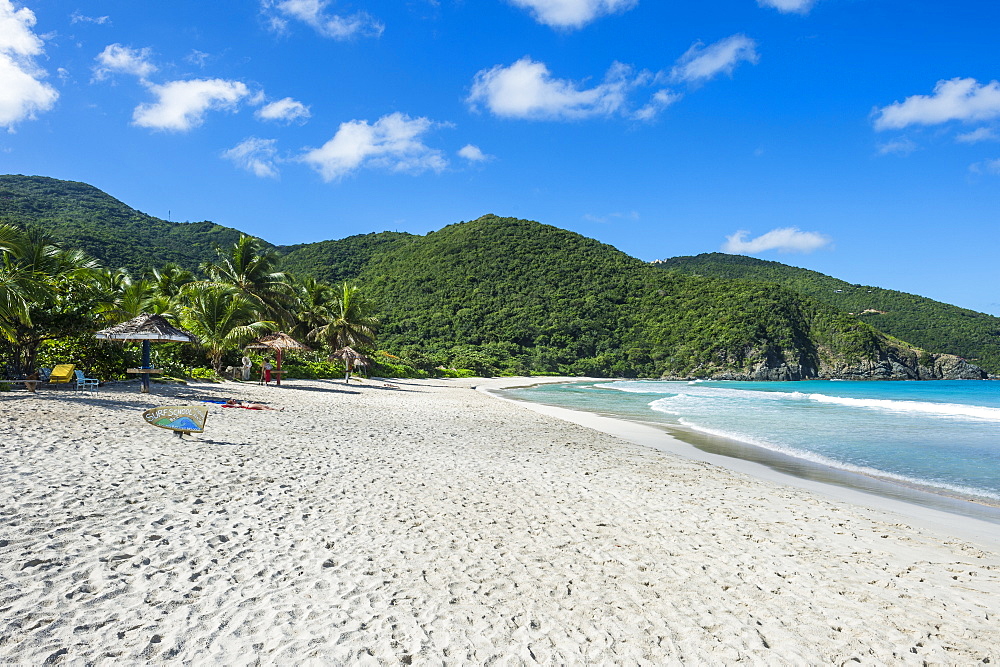 White sand beach on Josiah Bay, Tortola, British Virgin Islands, West Indies, Caribbean, Central America