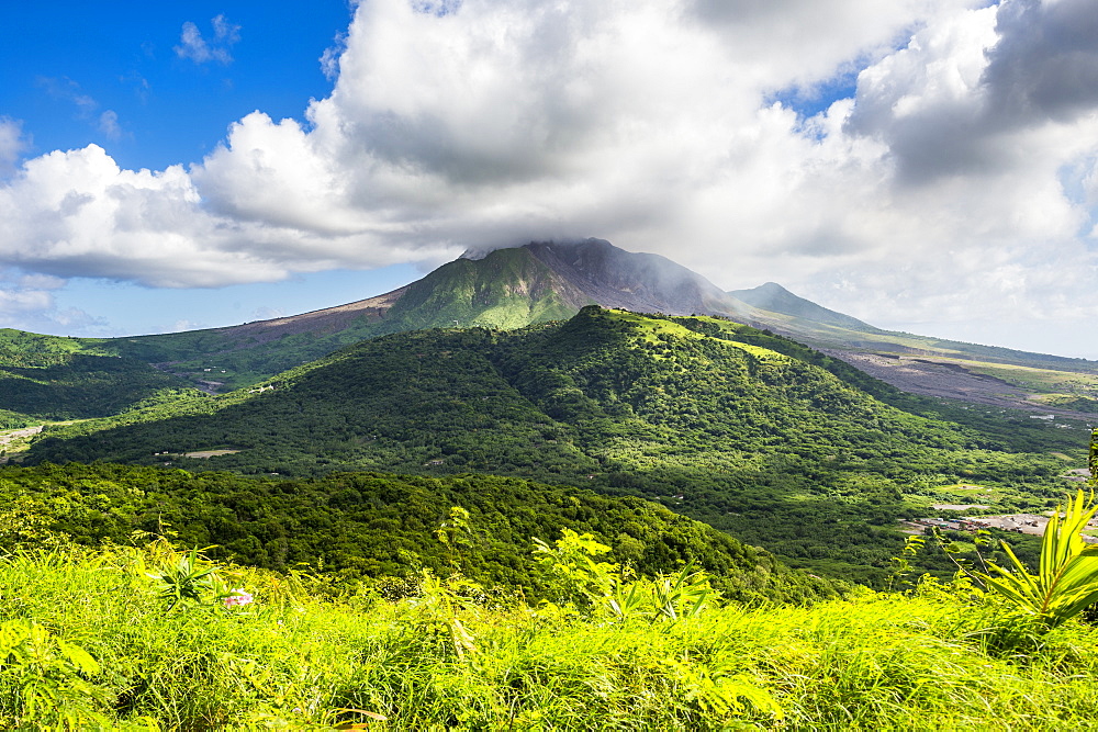 Soufriere hills volcano, Montserrat, British Overseas Territory, West Indies, Caribbean, Central America