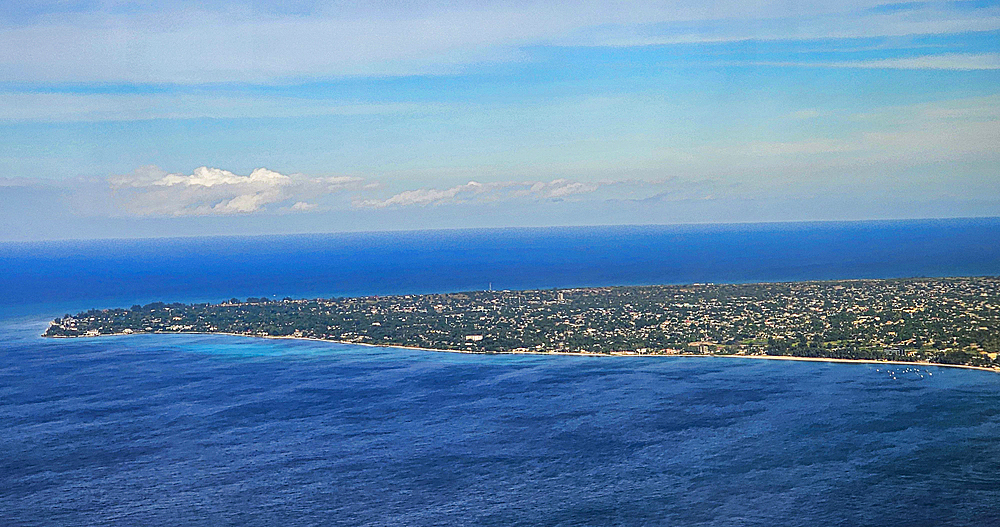 Aerial of Pemba, Punta Delgado, Northern Mozambique, Africa