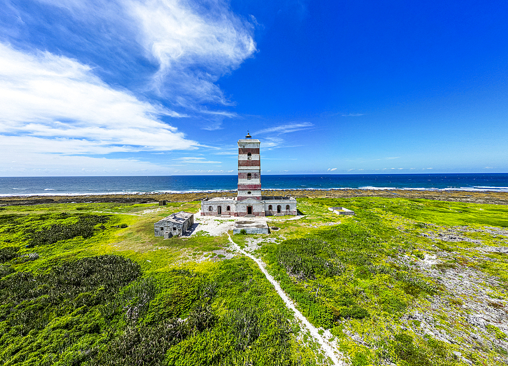 Colonial lighthouse on Goa island near the Island of Mozambique, Mozambique, Africa