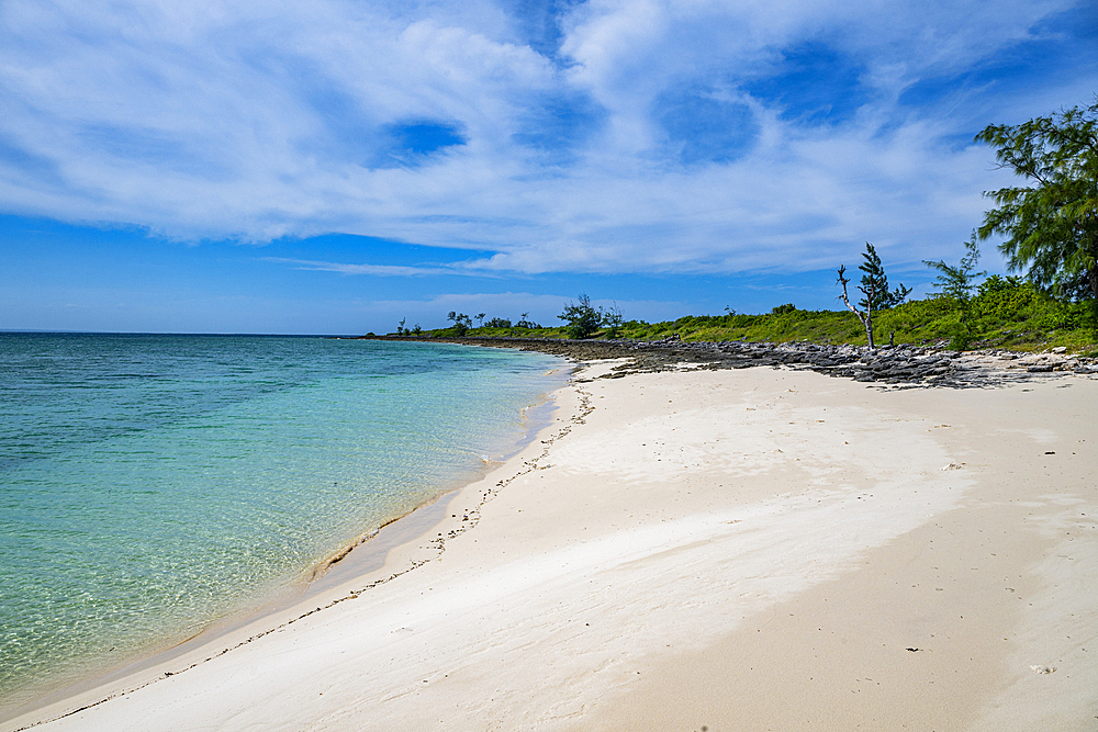 White sand beach on Sete Paus island near the Island of Mozambique, Mozambique, Africa