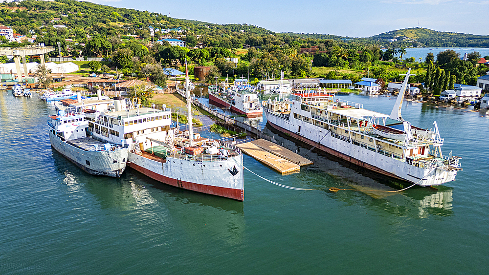 Historic MV Liemba, formerly Graf Goetzen in Kigoma, Lake Tanganyika, Tanzania, East Africa, Africa