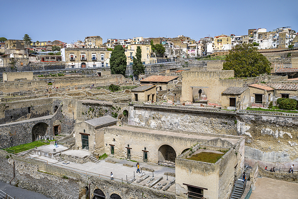 Roman town of Herculaneum, UNESCO World Heritage Site, Campania, Italy, Europe