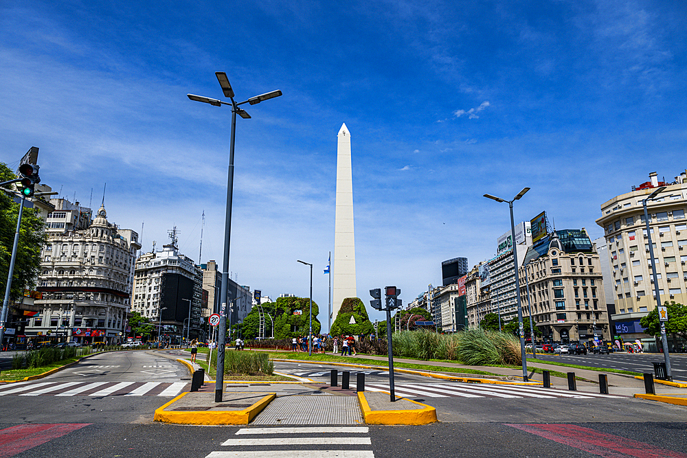 Obelisk in the Center of Buenos Aires, Argentina, South America