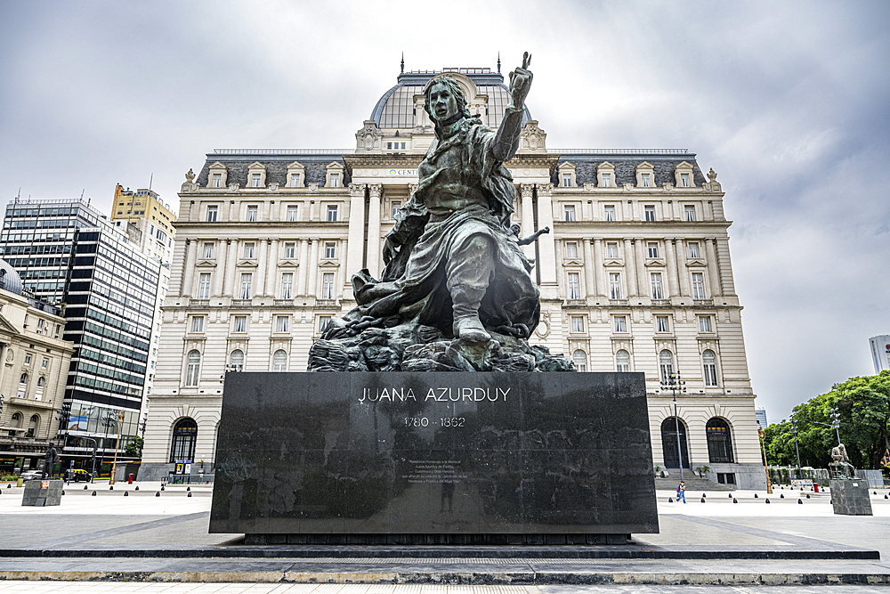 Azurduy Monument in the Center of Buenos Aires, Argentina, South America