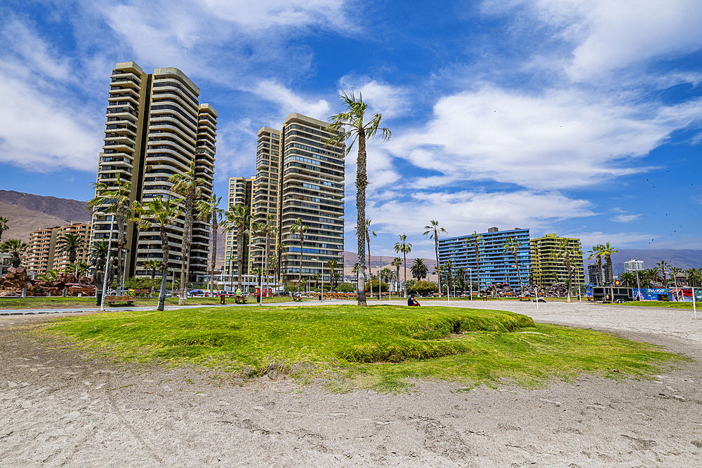 Beachfront of Iquique, Atacama desert, Chile, South America