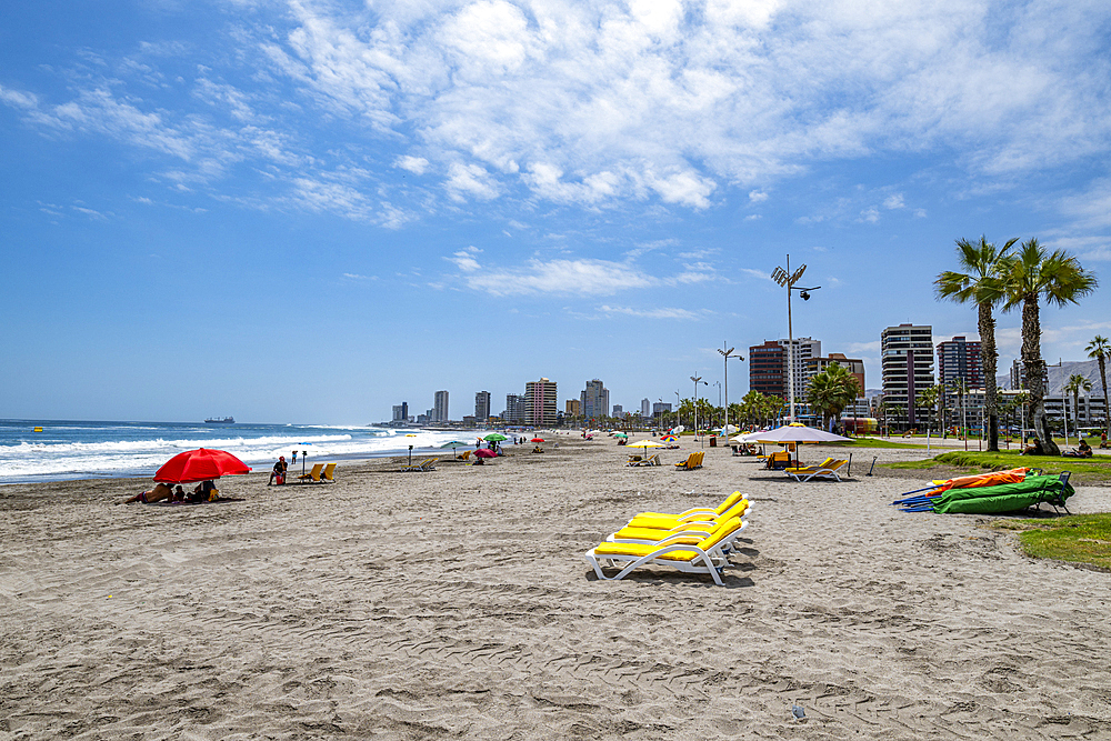 Beachfront of Iquique, Atacama desert, Chile, South America