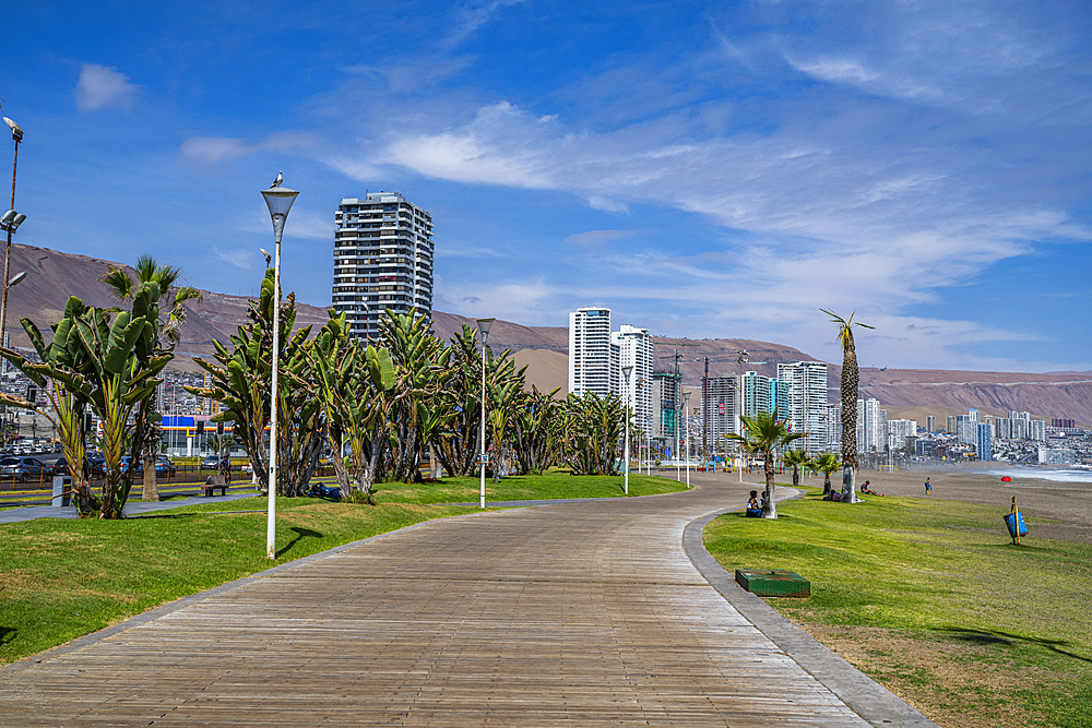 Beachfront of Iquique, Atacama desert, Chile, South America