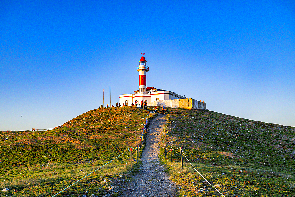 Lighthouse on Magdalena Island, Magallanes Region, Punta Arenas, Chile, South America