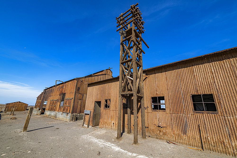 Santa Laura Salpeter mine, UNESCO World Heritage Site, Atacama desert, Chile, South America