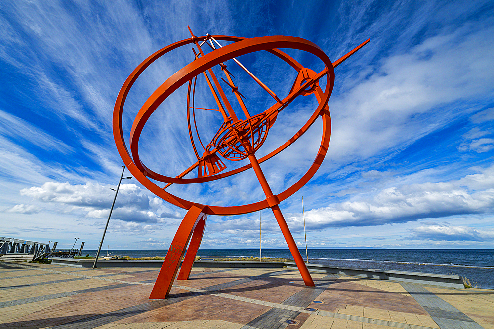 Circumnavigation monument, Shoreline of Punta Arenas, Patagonia, Chile, South America