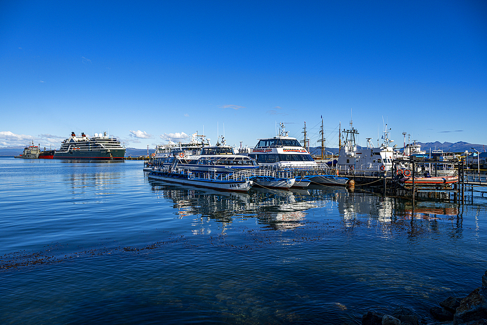 Pier in Ushuaia, Tierra del Fuego, Argentina, South America