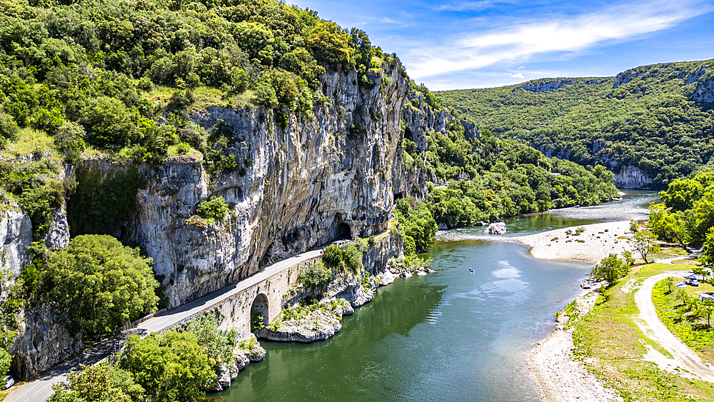 Ardeche Gorge (Gorges de l'Ardeche), Ardeche, Auvergne-Rhone-Alpes, France, Europe